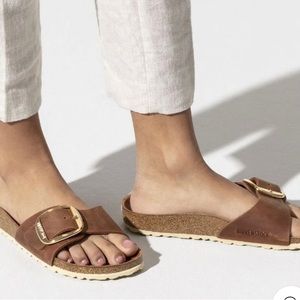 BIRKENSTOCK MADRID BIG BUCKLE - COGNAC Size W(9) M(7)